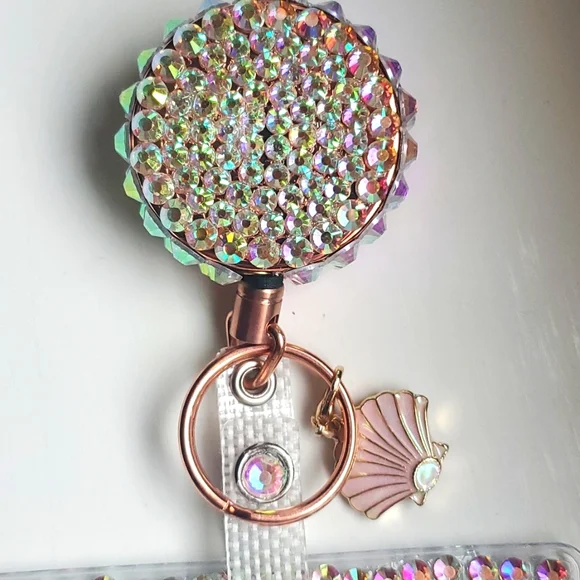 HANDMADE BY ME BLING ID BADGE WITH HOLDER❣️🎀 - Picture 5 of 6